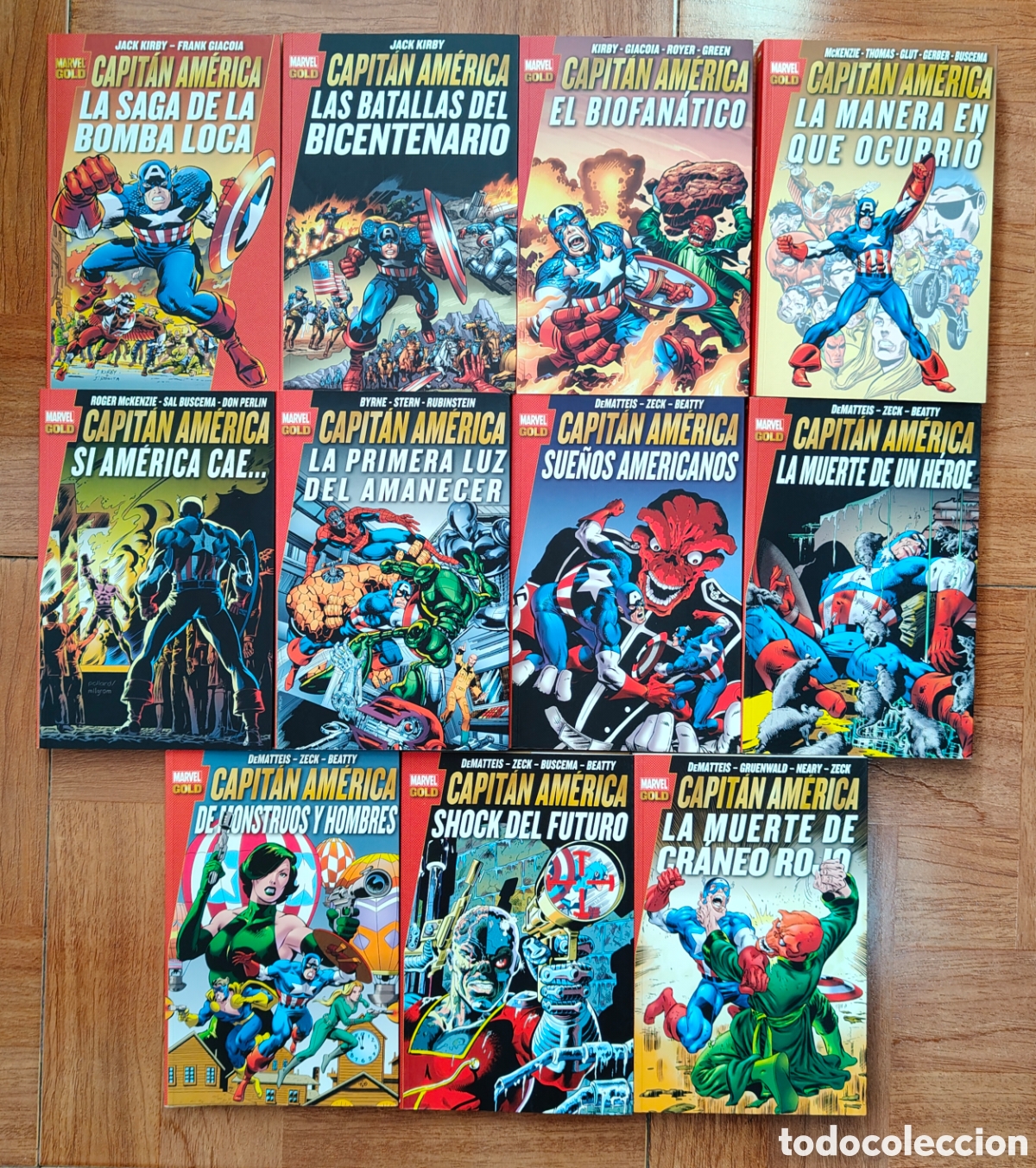Livres: Capit&aacute;n Am&eacute;rica � Marvel Gold � 11 N&uacute;meros - Completa - VV. AA.