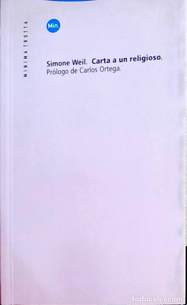 books: Carta a un religioso - Simone Weil: