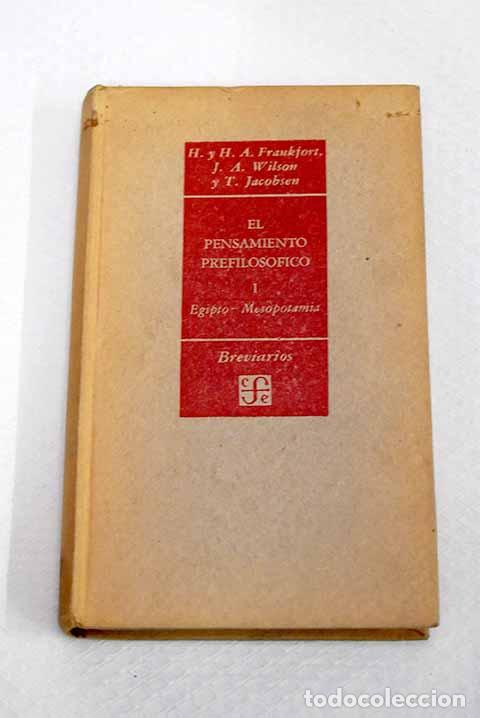 Libros: El pensamiento prefilos&oacute;fico