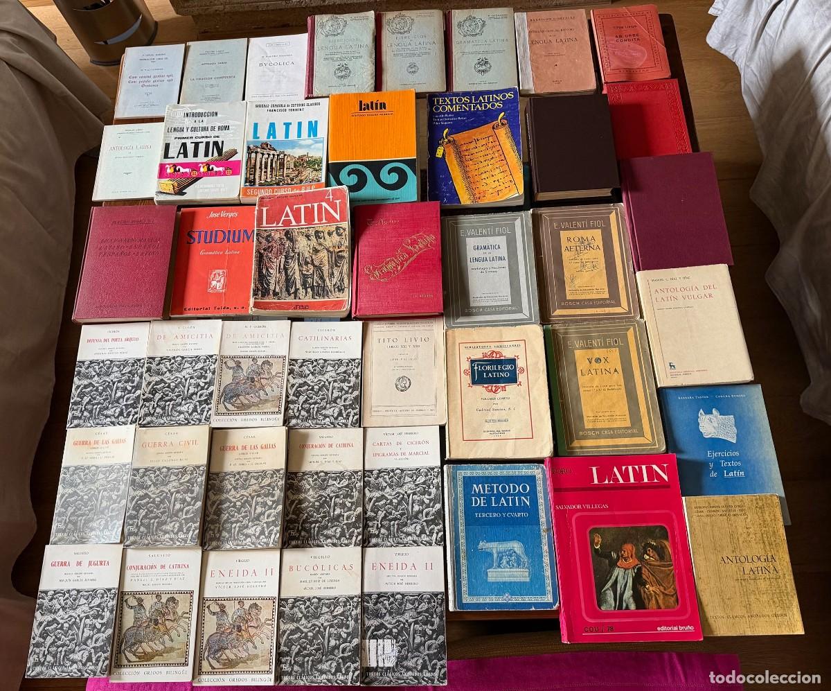 Libros: Lote 44 gram&aacute;ticas, florilegios, ejercicios, textos y 1 diccionario latinos VV.AA. a&ntilde;os 70