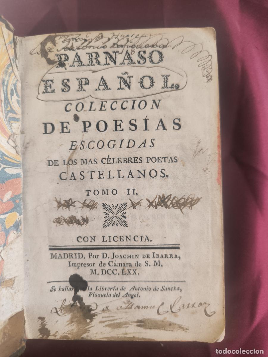 Libros: Parnaso Espa&ntilde;ol: Colecci&oacute;n de poes&iacute;as escogidas de los m&aacute;s c&eacute;lebres poetas castellanos. -