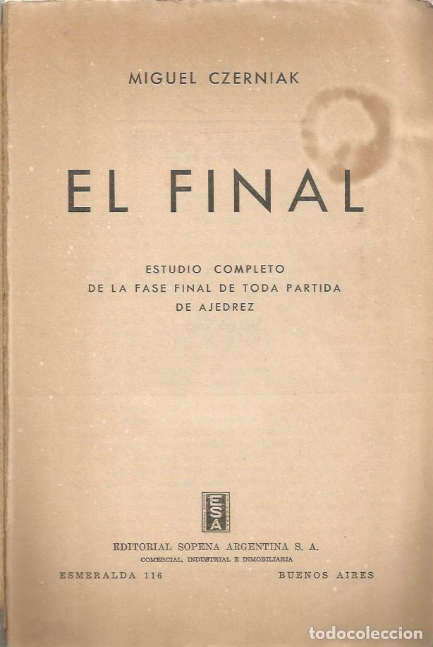 Libros: EL FINAL - MIGUEL CZERNIAK - Foto 2
