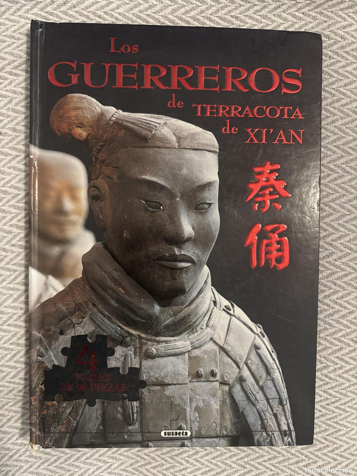 Libros: Los guerreros de terracota de Xi'an. 4 puzles de 96 piezas - No identifiado