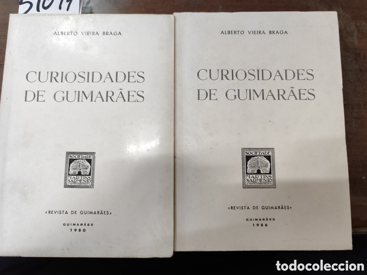 books: CURIOSIDADES DE GUIMARAES. Los 2 tomos. Completo. A&ntilde;o 1980 - VIERA BRAGA,Alberto
