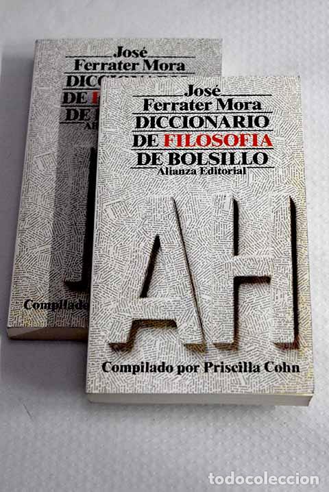 Libros: Diccionario de filosof&iacute;a de bolsillo.- Ferrater Mora, Jos&eacute;