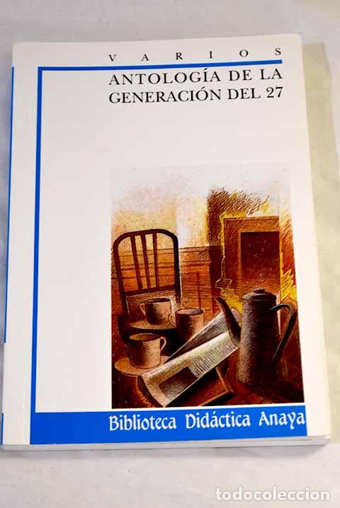 B&uuml;cher: Antolog&iacute;a de la Generaci&oacute;n del 27