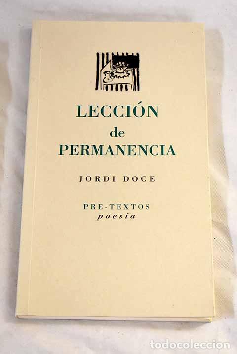 B&uuml;cher: Lecci&oacute;n de permanencia.- Doce, Jordi