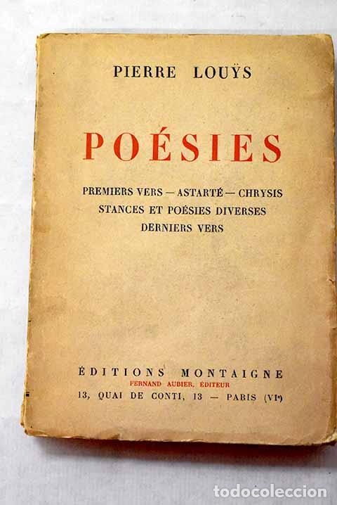 Livros em segunda m&atilde;o: Poesies: Louys, Pierre.- Louys, Pierre