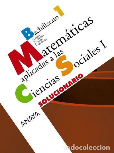 Libri di seconda mano: Matem&aacute;ticas aplicadas a las Ciencias Sociales I. Solucionario- 9788466772969