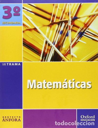 Libros: Matem&aacute;ticas 3&ordm; ESO &Aacute;nfora Trama- 9788467329223