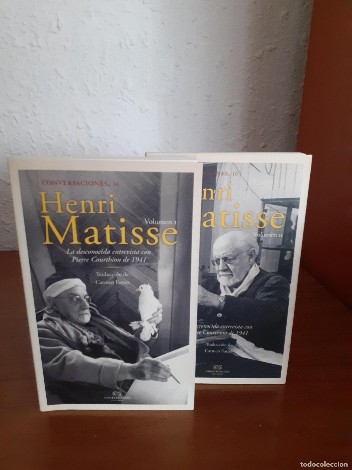 Libros: Henri Matisse, la desconocida entrevista con Pierre Courthion de 1941, 2 tomos -