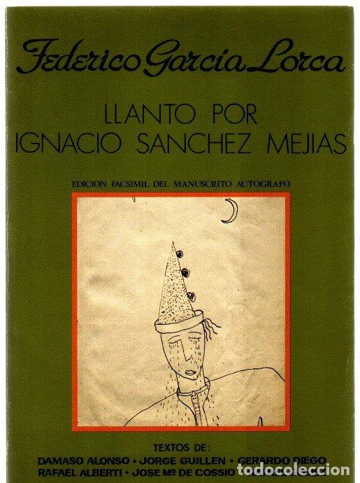 Libros: Llanto por Ignacio S&aacute;nchez Mej&iacute;as - Garc&iacute;a Lorca, Federico