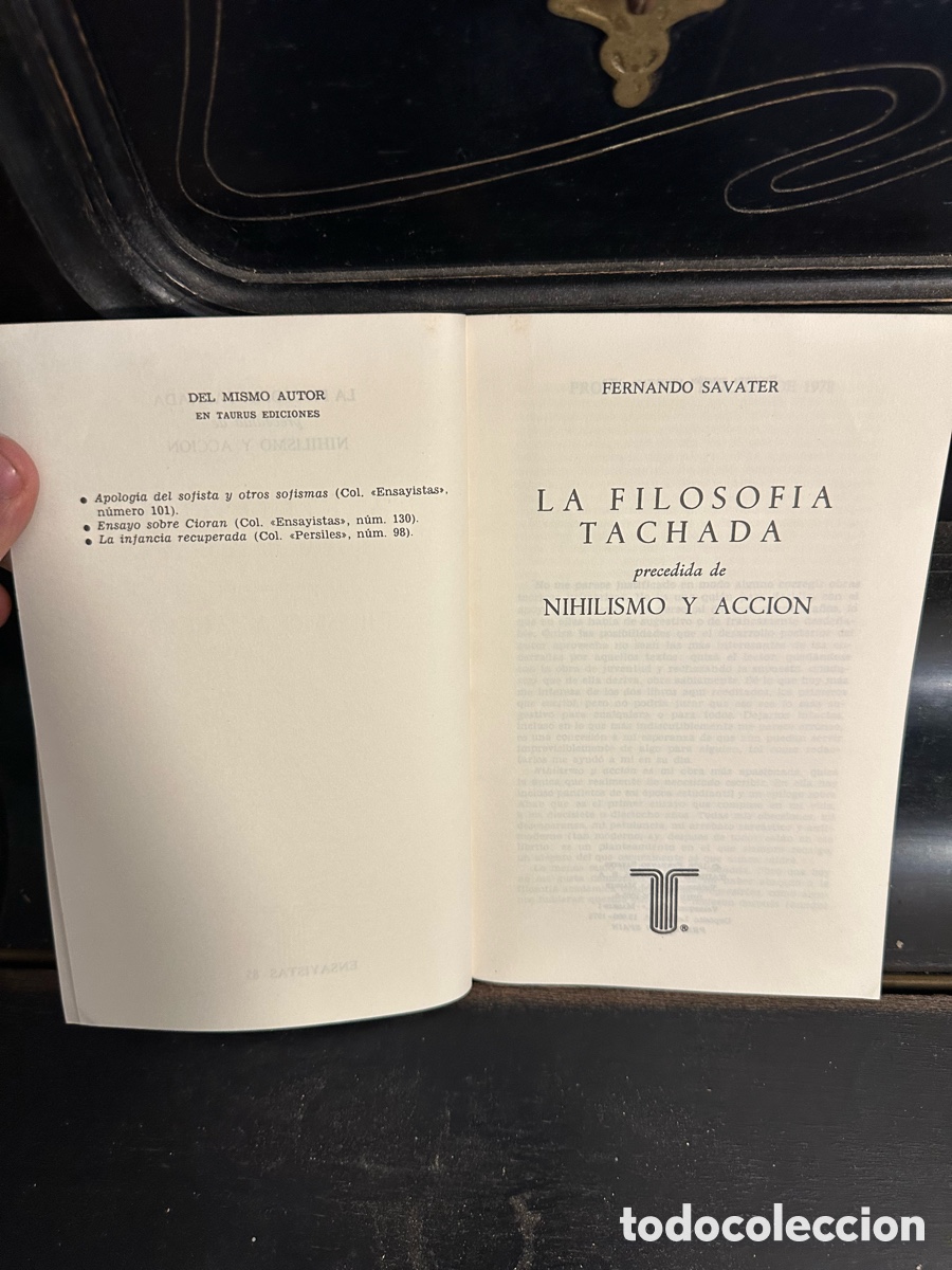 Libros: libro del autor espa&ntilde;ol Fernando Savater titulada - Foto 3