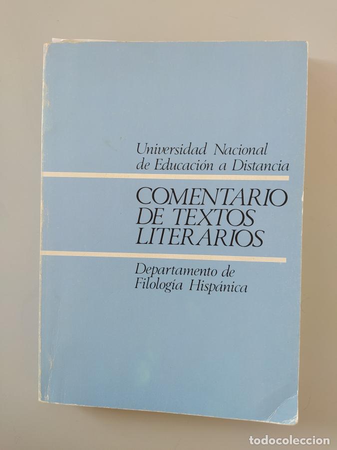 Libros: Comentario de textos literarios. UNED. - Jos&eacute; Rico Verd&uacute;. TDK775