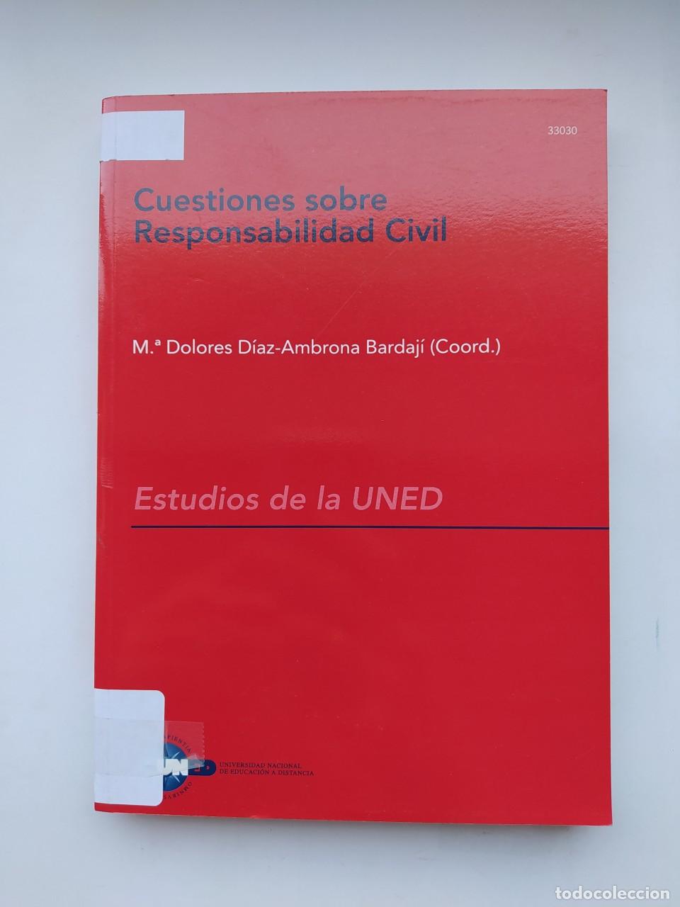 Livros em segunda m&atilde;o: CUESTIONES SOBRE RESPONSABILIDAD CIVIL. - M&ordf; DOLORES D&Iacute;AZ AMBRONA BARDAJ&Iacute;. TDK630