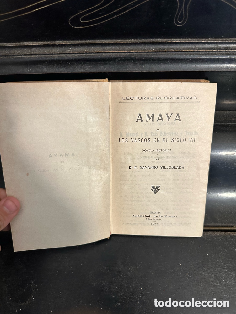Libros: libro de Amaya o los vascos en el siglo VII - Foto 3