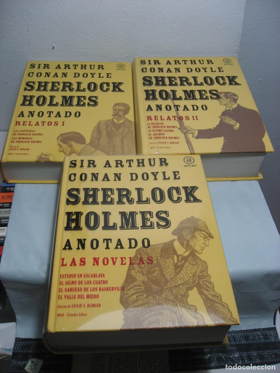 Libros: SHERLOCK HOLMES Anotado. 3 Tomos (Relatos I, Relatos II y Las novelas) - Sir Arthur Conan Doyle