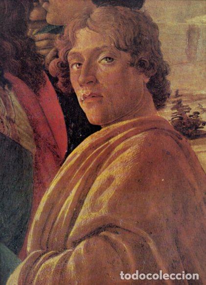 Livres: LAMINA V52666: Adoracion de los Reyes por Botticelli presunto autorretrato