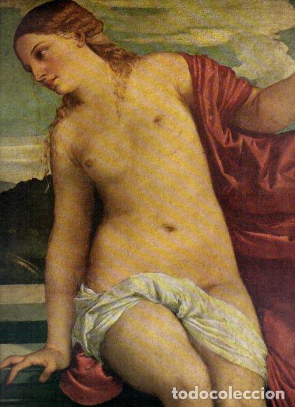 Libri di seconda mano: LAMINA V52690: Amor divino y amor profano por Ticiano, detalle
