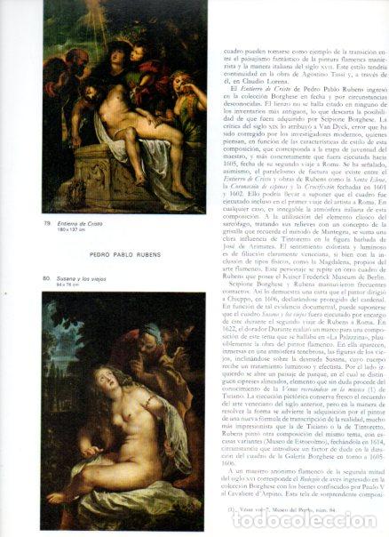 Libri di seconda mano: LAMINA V52706: Entierro de Cristo y Susana y los viejos por Rubens