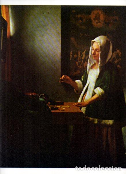 B&uuml;cher: LAMINA V52742: Mujer pesando perlar por Vermeer de Delft