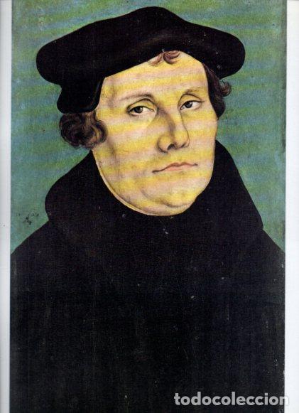 Libri di seconda mano: LAMINA V52678: Retrato de Martin Lutero por Lucas Cranach