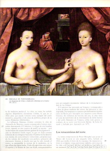 Libri di seconda mano: LAMINA V52837: Duquesa de Villars y Gabrielle por Escuela de Fontainebleau