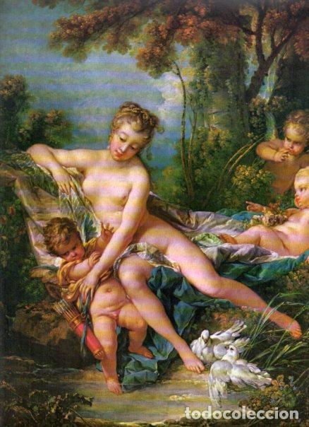 Libri di seconda mano: LAMINA V52743: Venus consolando a Cupido por Fran&ccedil;ois Bouche