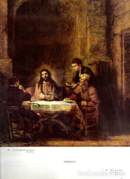 Libri di seconda mano: LAMINA V52847: Los peregrinos de Emaus por Rembrandt