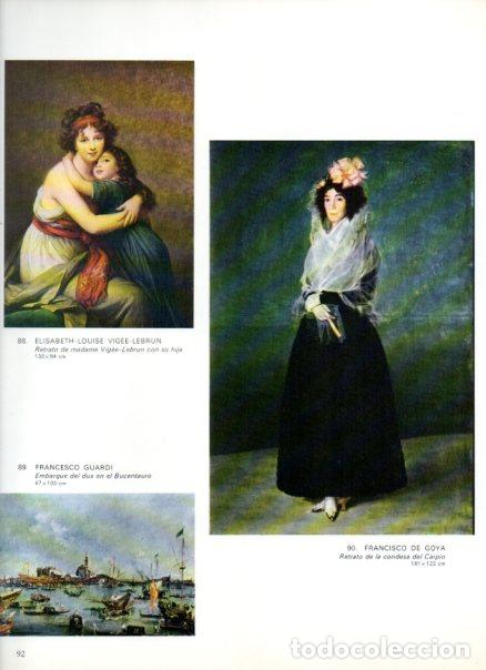 Libri di seconda mano: LAMINA V52857: Obras por Vigee Lebrun, Goya y F. Guardi