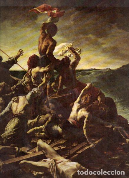 Libros: LAMINA V52862: El naufragio de Medusa por T. Gericault, detalle