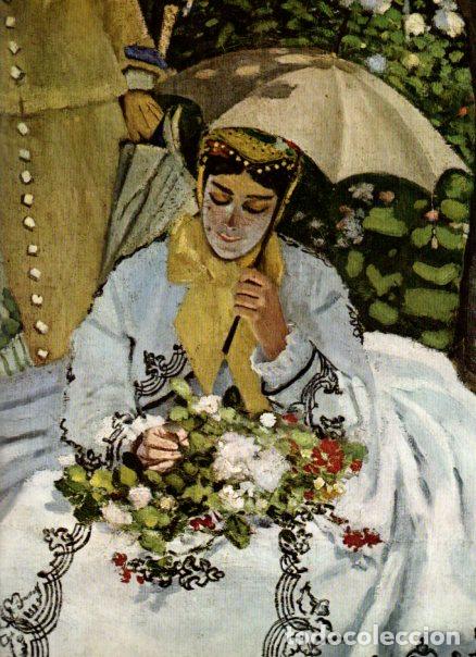 Libri di seconda mano: LAMINA V52882: Mujeres en el jardin por Monet