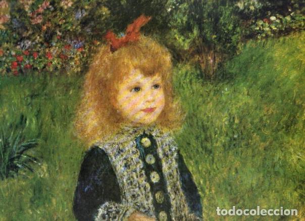 B&uuml;cher: LAMINA V52749: Ni&ntilde;a con una regadera por Renoir, detalle