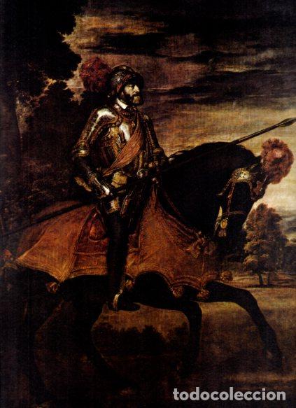 Libri di seconda mano: LAMINA V52940: Carlos V en Muhlberg por Ticiano