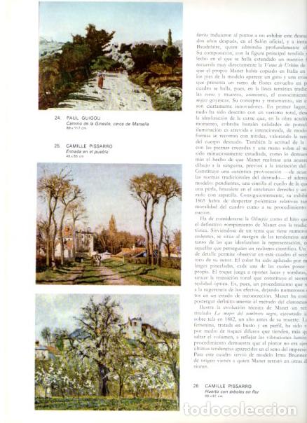 Libri di seconda mano: LAMINA V52878: Entrada en el pueblo y Huerto con arboles por Pissarro