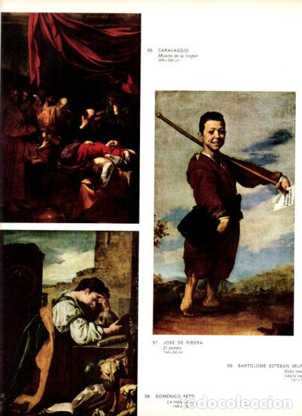 Libri di seconda mano: LAMINA V52844: Muerte de la Virgen por Caravaggio y Zambo por Jose de Ribera