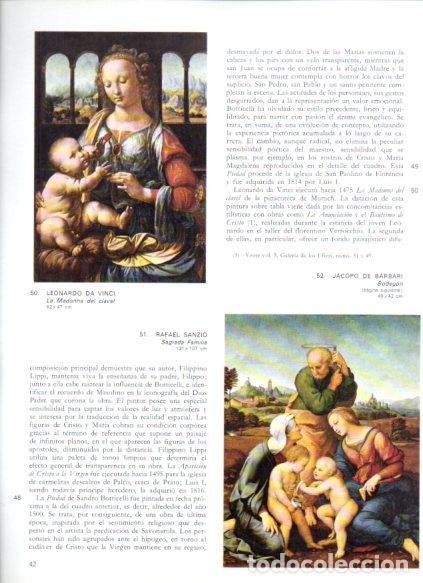 Libri di seconda mano: LAMINA V52991: Madonna del clavel por Da Vinci y Sagrada Familia por R. Sanzio