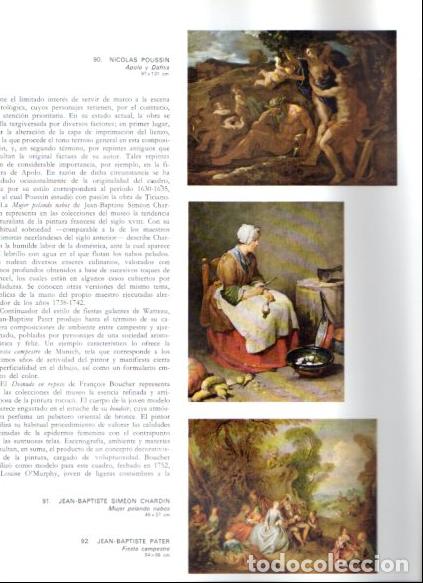 B&uuml;cher: LAMINA V53002: Apolo y Dafnis por Poussin, mujer pelando nabos por Chardin y fiesta por J. B. Pater