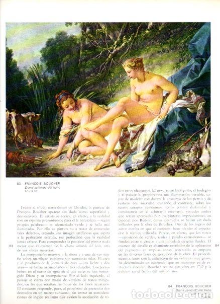 books: LAMINA V52854: Diana saliendo del ba&ntilde;o por Boucher