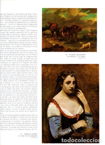 B&uuml;cher: LAMINA V53052: La mujer de las margaritas por M. Corot y el marroqui por Delacroix