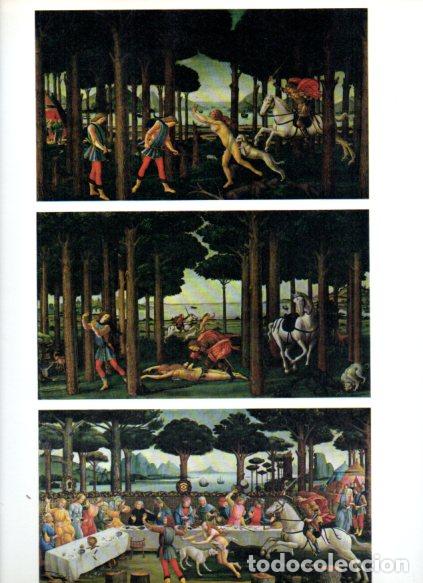 Libri di seconda mano: LAMINA V52923: Historia de Nastagio degli Onesti por Botticelli, tres escenas