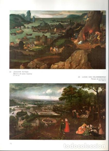 Libri di seconda mano: LAMINA V53086: Martirio de santa Catalina por J. Patinir y Paisaje por L. Valckenborgh