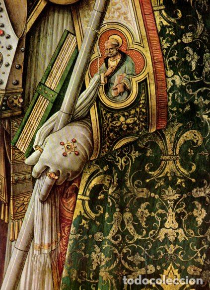 Libros: LAMINA V53106: Entrega de las llaves a san Pedro por C. Crivelli. Detalle
