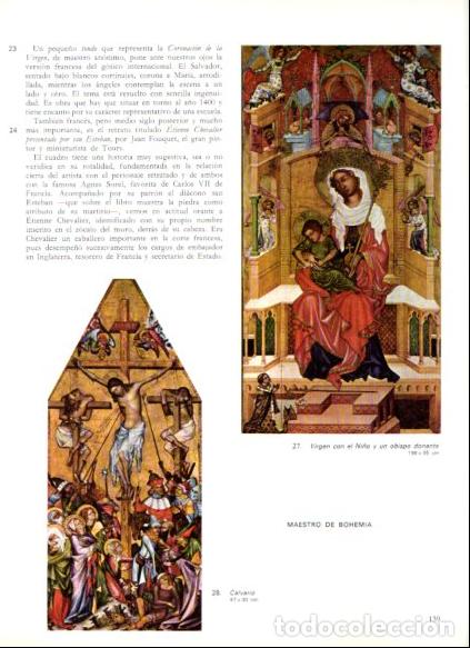 Libri di seconda mano: LAMINA V53111: Calvario y Virgen con Ni&ntilde;o y obispo donante por Maestro de Bohemia