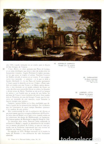 Libri di seconda mano: LAMINA V53115: Paisaje con puente por A. Carracci y retrato de hombre por Lorenzo Lotto