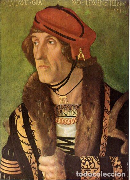 Libri di seconda mano: LAMINA V53116: Conde Ludwing de Lowenstein por Hans Baldung Grien