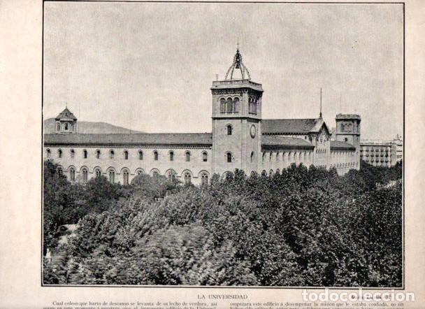 Livres: LAMINA V52288: La Universidad de Barcelona