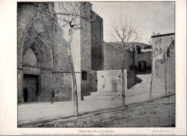 Livres: LAMINA V52304: Plazoleta de Pedralbes, Barcelona
