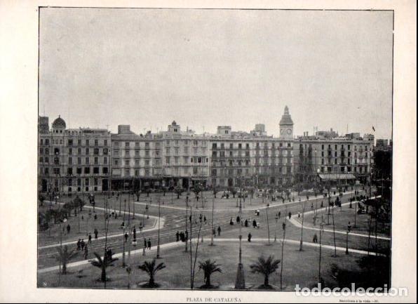 Libros: LAMINA V52297: Plaza de Catalu&ntilde;a en Barcelona