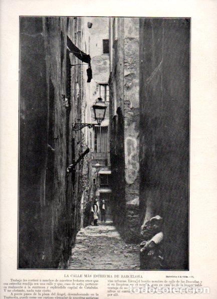 Livres: LAMINA V52298: Calle de las Donzellas en Barcelona